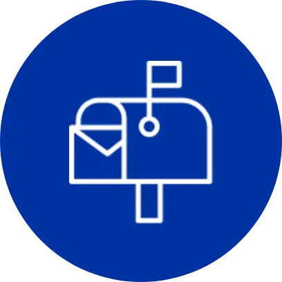 An icon representing a mail box